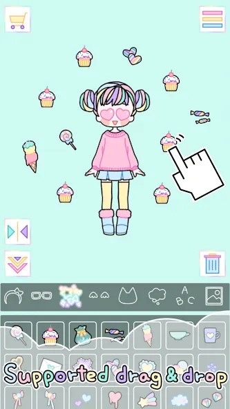 Pastel Girl : Dress Up Game  [МОД Много денег] Screenshot 3