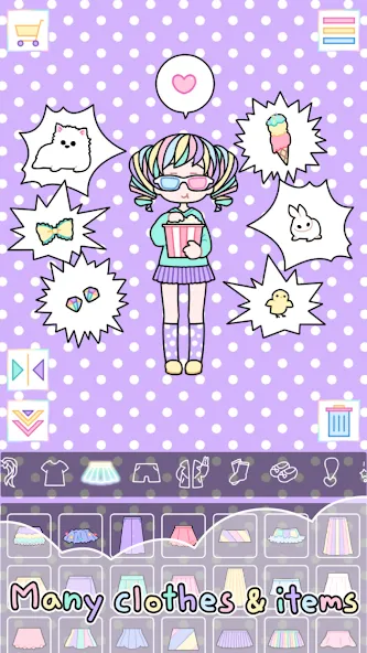 Pastel Girl : Dress Up Game  [МОД Много денег] Screenshot 5