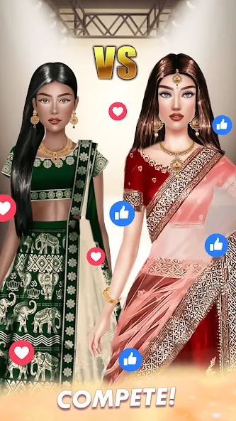 Makeup, Fashion Dress up Games  [МОД Mega Pack] Screenshot 2