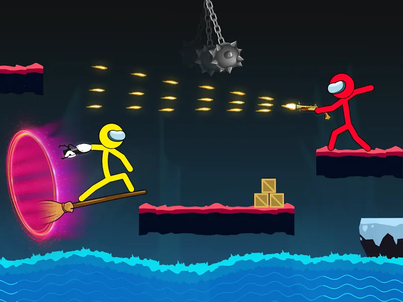 Stick-man Fighting Games  [МОД Бесконечные деньги] Screenshot 2