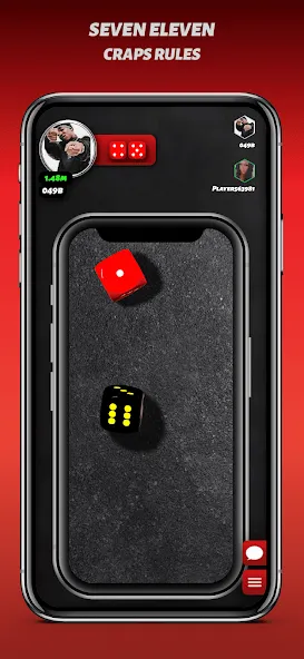 Phone Dice™ Street Dice Game (Фон Дайс Стрит Дайс Гейм)  [МОД Бесконечные монеты] Screenshot 2