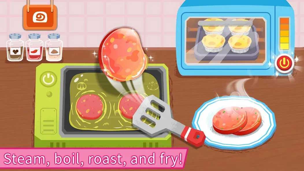 Baby Panda's Breakfast Cooking  [МОД Много монет] Screenshot 3