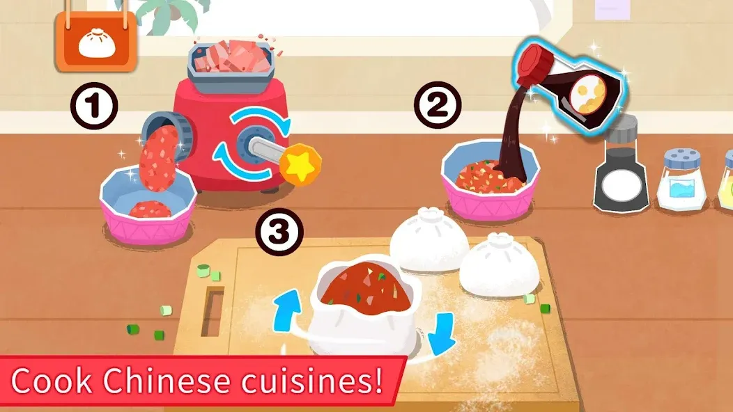 Baby Panda's Breakfast Cooking  [МОД Много монет] Screenshot 4