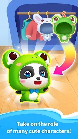 Talking Baby Panda-Virtual Pet  [МОД Бесконечные монеты] Screenshot 2