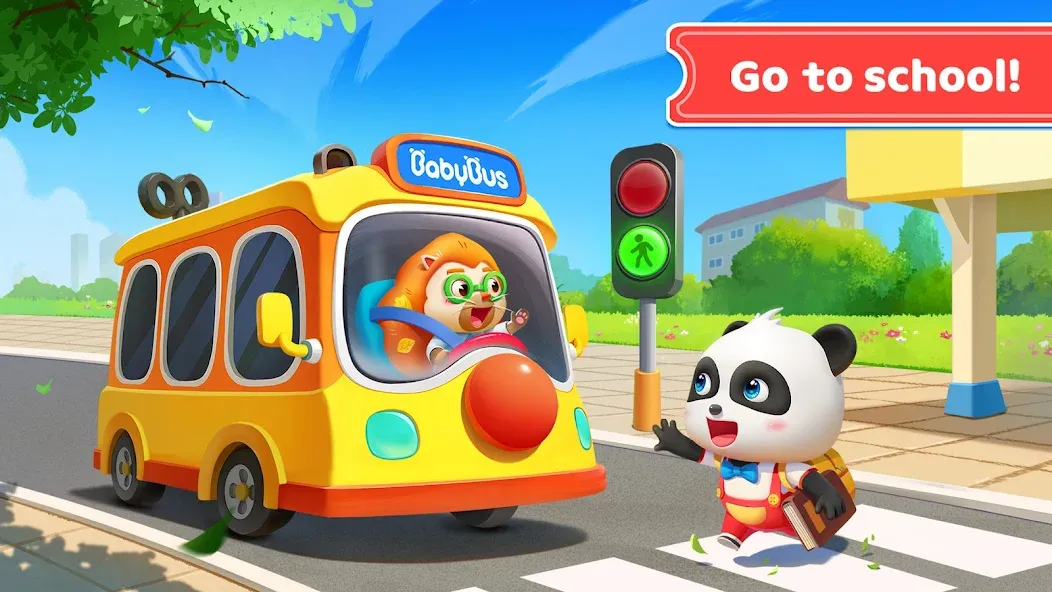 Baby Panda's School Bus  [МОД Все открыто] Screenshot 4