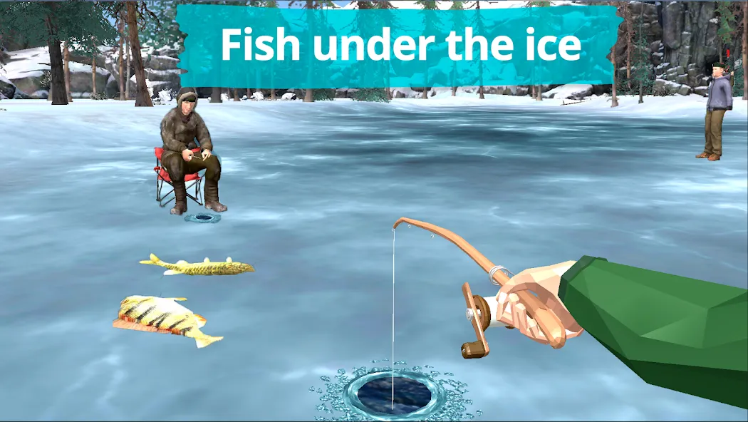 Fishing in the Winter. Lakes.  [МОД Unlimited Money] Screenshot 1