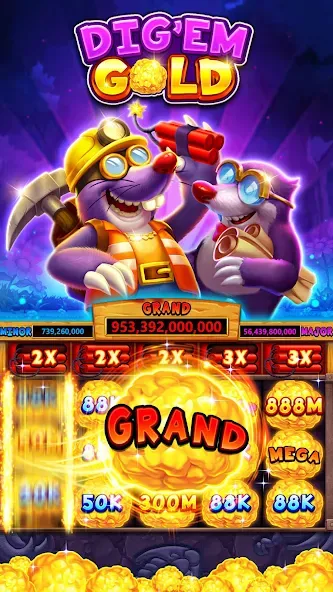 Fat Cat Casino - Slots Game (Фэт Кэт Казино)  [МОД Menu] Screenshot 1