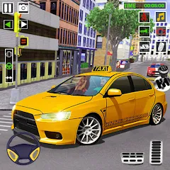 Взлом City Taxi Games-Taxi Car Games (Сити Такси Игры)  [МОД Unlimited Money] - стабильная версия apk на Андроид