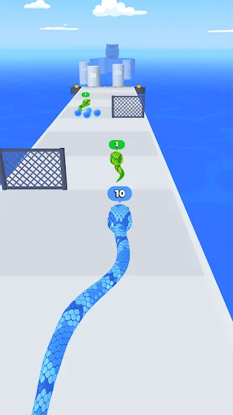 Snake Run Race・3D Running Game (Снейк Ран Рейс)  [МОД Menu] Screenshot 1