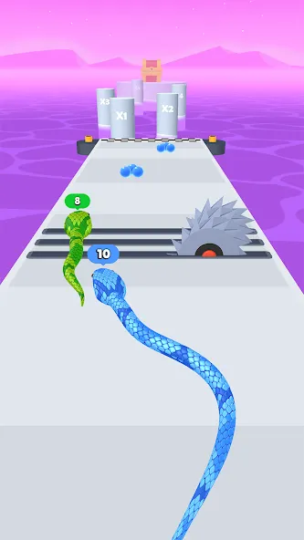 Snake Run Race・3D Running Game (Снейк Ран Рейс)  [МОД Menu] Screenshot 3