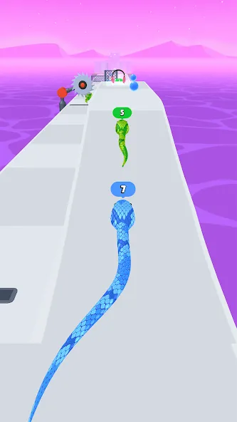 Snake Run Race・3D Running Game (Снейк Ран Рейс)  [МОД Menu] Screenshot 5