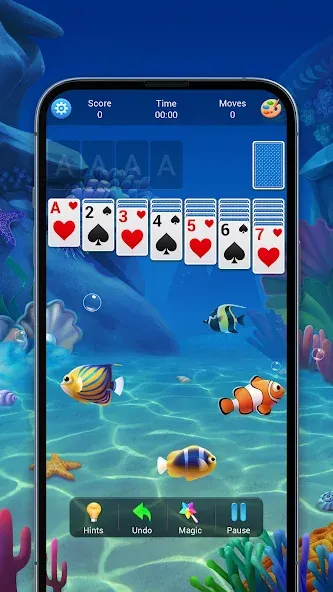 Solitaire, Klondike Card Games  [МОД Mega Pack] Screenshot 1