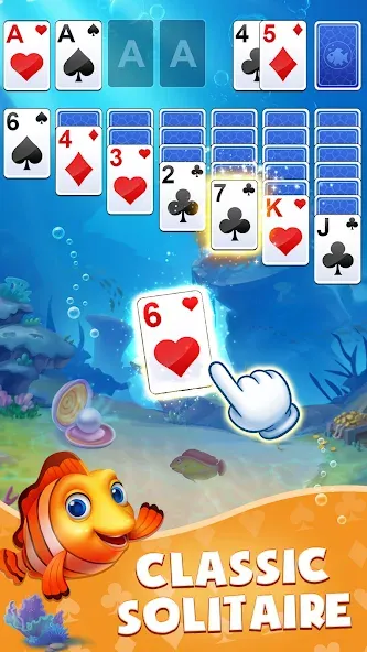 Solitaire: Fish Master (Солитер)  [МОД Mega Pack] Screenshot 1