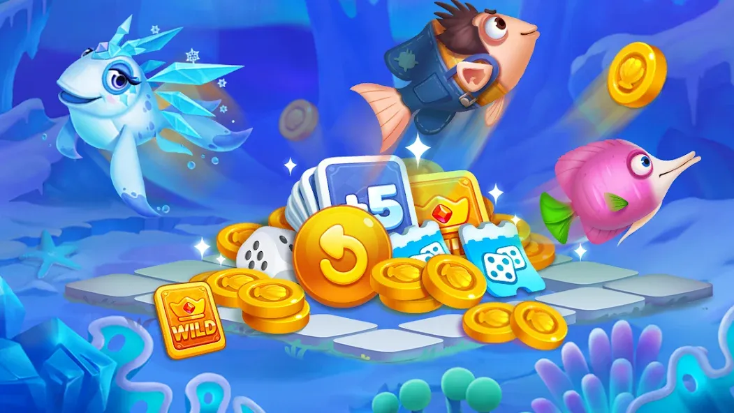 Solitaire TriPeaks Fish (Солитер ТриПикс Рыбка)  [МОД Unlimited Money] Screenshot 5