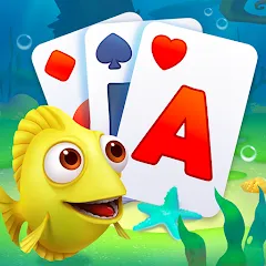 Скачать взломанную Solitaire TriPeaks Fish (Солитер ТриПикс Рыбка)  [МОД Unlimited Money] - последняя версия apk на Андроид