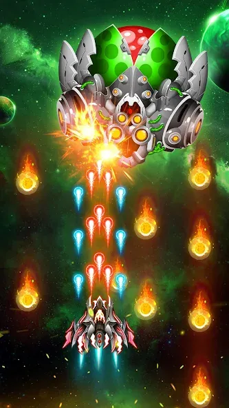 Space Shooter: Galaxy Attack (Спейс шутер)  [МОД Mega Pack] Screenshot 4