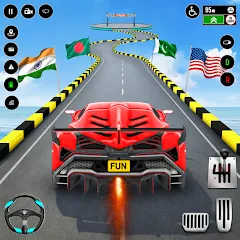 Взлом GT Car Stunt : Ramp Car Stunts (ДжиТи Кар Стант)  [МОД Бесконечные деньги] - последняя версия apk на Андроид