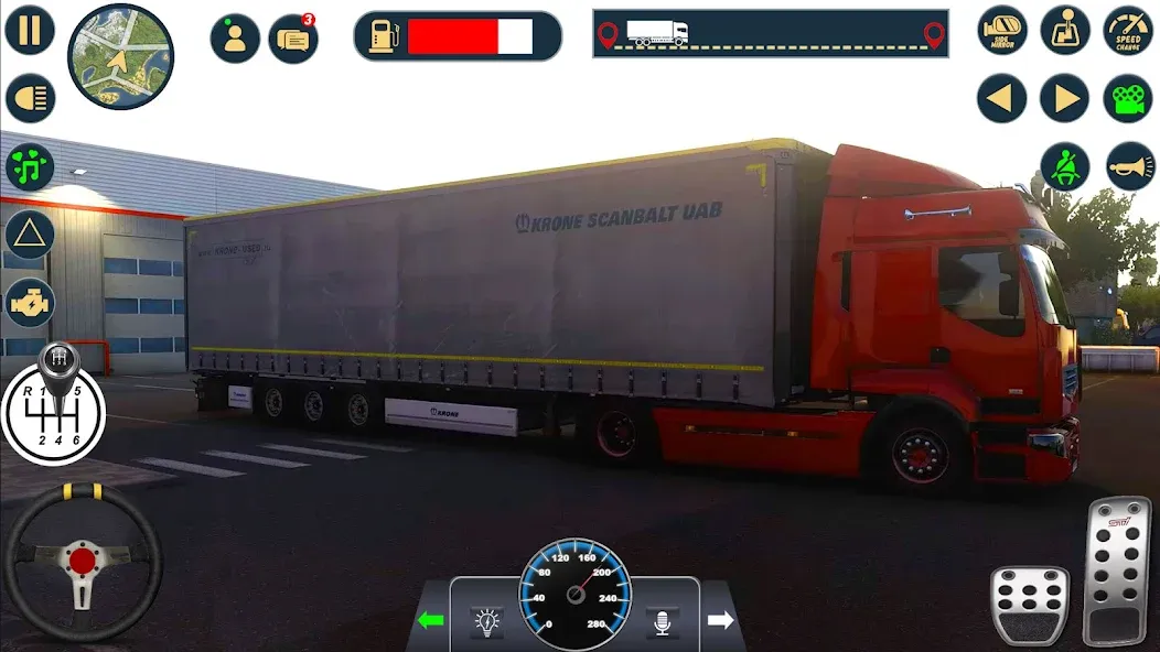 Euro Cargo Truck Simulator 3D  [МОД Много денег] Screenshot 1