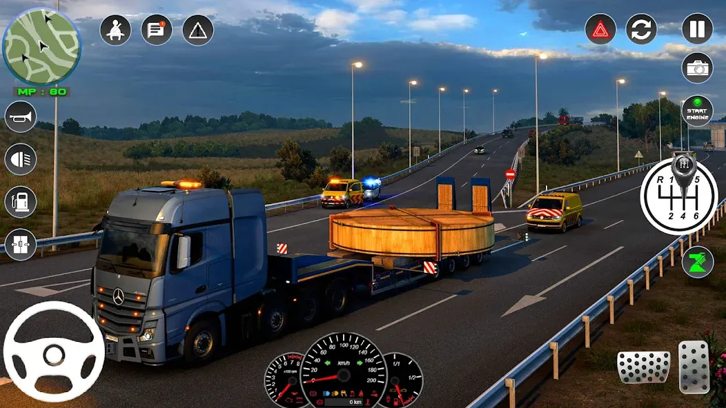 Euro Cargo Truck Simulator 3D  [МОД Много денег] Screenshot 4