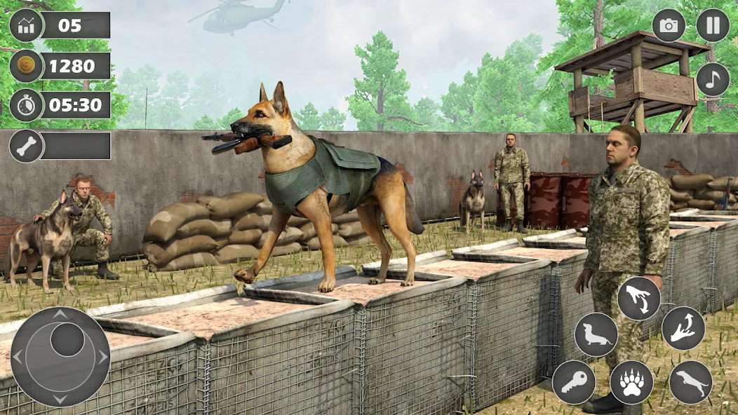 Dog Simulator Dog Game (Армейский симулятор собаки)  [МОД Все открыто] Screenshot 1