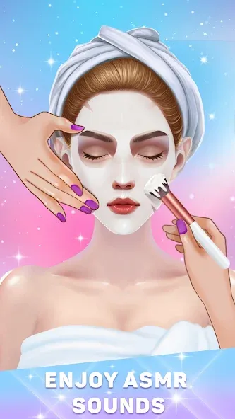 Makeover salon: Makeup ASMR (Мейковер салон)  [МОД Unlimited Money] Screenshot 1