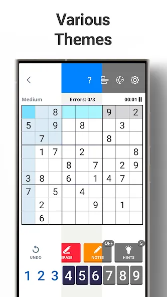 Sudoku Levels: Daily Puzzles  [МОД Бесконечные деньги] Screenshot 5