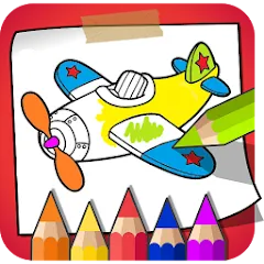 Скачать взломанную Coloring Book - Kids Paint  [МОД Много денег] - стабильная версия apk на Андроид