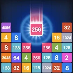 Скачать взлом Drop Merge : Number Puzzle (Дроп Мердж)  [МОД Много денег] - полная версия apk на Андроид