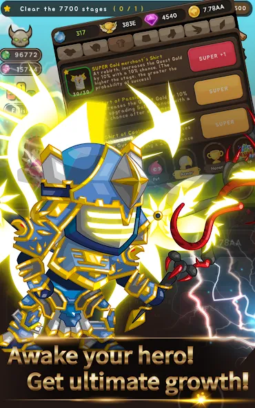 +9 God Blessing Cash Knight  [МОД Много монет] Screenshot 5