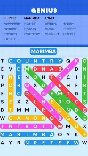 Word Search Puzzle Challenge (Уордсрч Пазл Челлендж)  [МОД Mega Pack] Screenshot 3