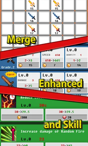 Merge Sword :Idle Merged Sword (Мерж Сворд)  [МОД Меню] Screenshot 2