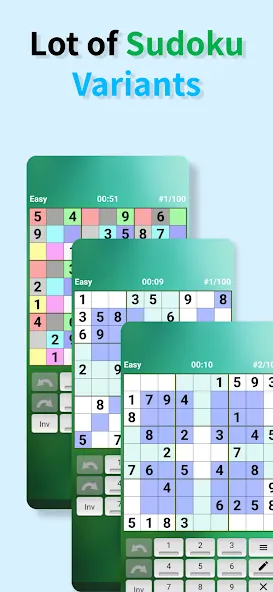 Sudoku offline (Судоку оффлайн)  [МОД Много монет] Screenshot 2