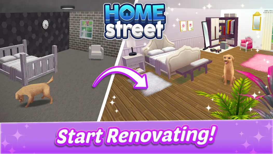 Home Street - Dream House Sim  [МОД Menu] Screenshot 2