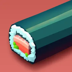 Скачать взлом Sushi Roll 3D - Cooking ASMR (Суши Ролл 3D)  [МОД Unlocked] - стабильная версия apk на Андроид