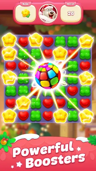 Sweet Candy Match: Puzzle Game (Свит Кэнди Матч)  [МОД Бесконечные деньги] Screenshot 2