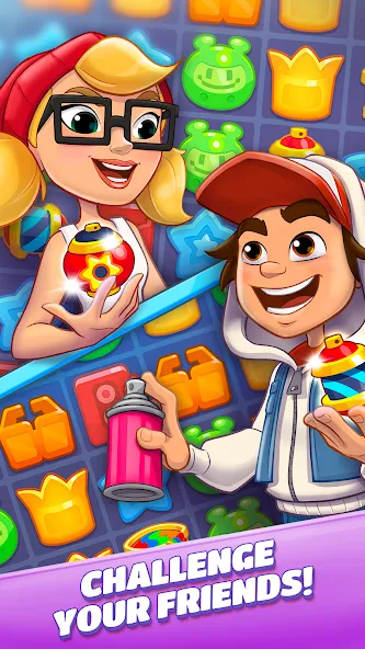 Subway Surfers Match (Сабвей Серферс Матч)  [МОД Mega Pack] Screenshot 4