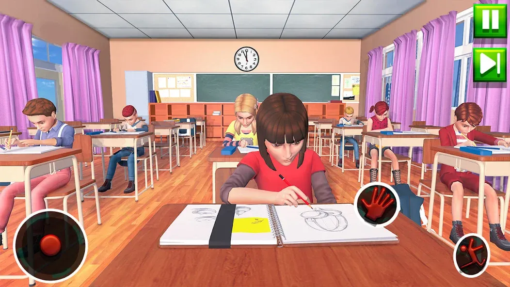 High School Teacher Sim Games  [МОД Menu] Screenshot 1