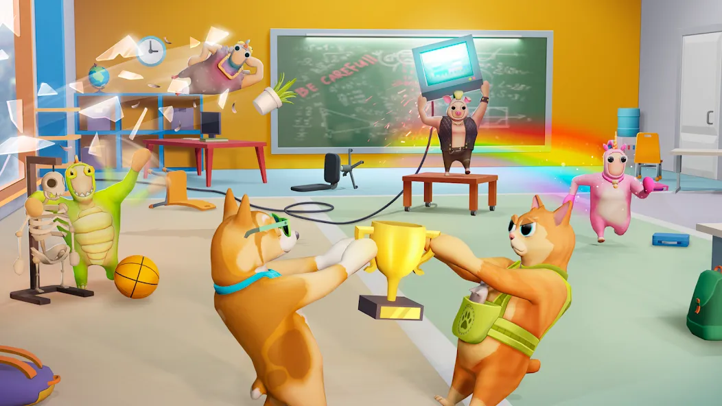 Gang Battle Party: Animals 3D  [МОД Бесконечные деньги] Screenshot 1