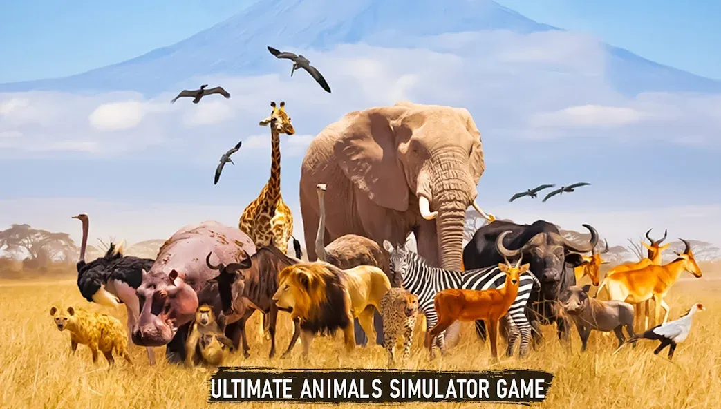 Savanna Safari: Land of Beasts (Саванна игра выживания животных)  [МОД Menu] Screenshot 5