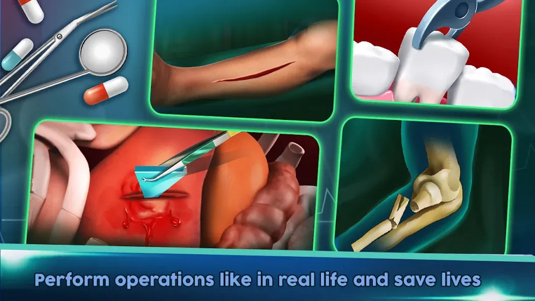 Surgery Doctor Simulator Games  [МОД Unlocked] Screenshot 5