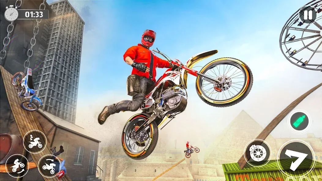 Bike Stunt Race Tricks Master  [МОД Unlocked] Screenshot 1