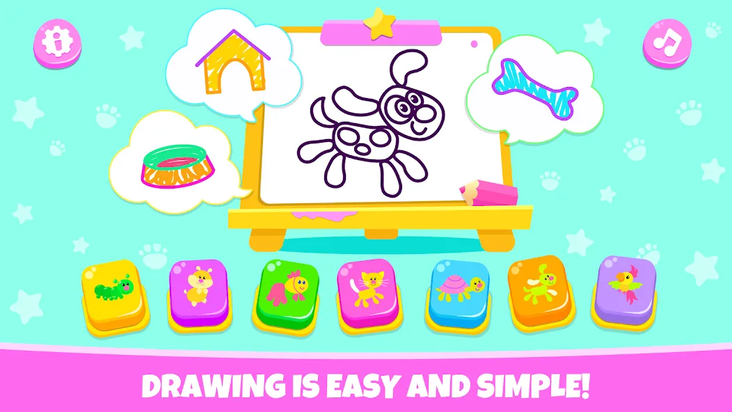 Drawing for kids! Toddler draw  [МОД Menu] Screenshot 1