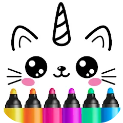 Скачать взлом Drawing for kids! Toddler draw  [МОД Menu] - последняя версия apk на Андроид