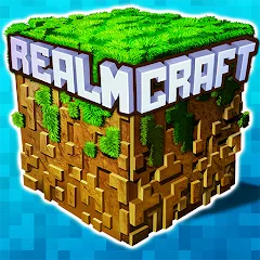 Скачать взлом Mini Block Craft Realm Craft (РеалмКрафт)  [МОД Много денег] - последняя версия apk на Андроид