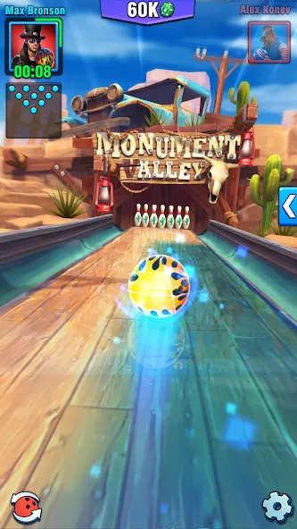 Bowling Crew — 3D bowling game  [МОД Бесконечные монеты] Screenshot 1