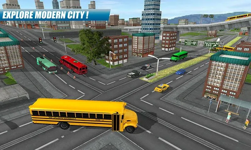 School Bus Driving Game  [МОД Много монет] Screenshot 3