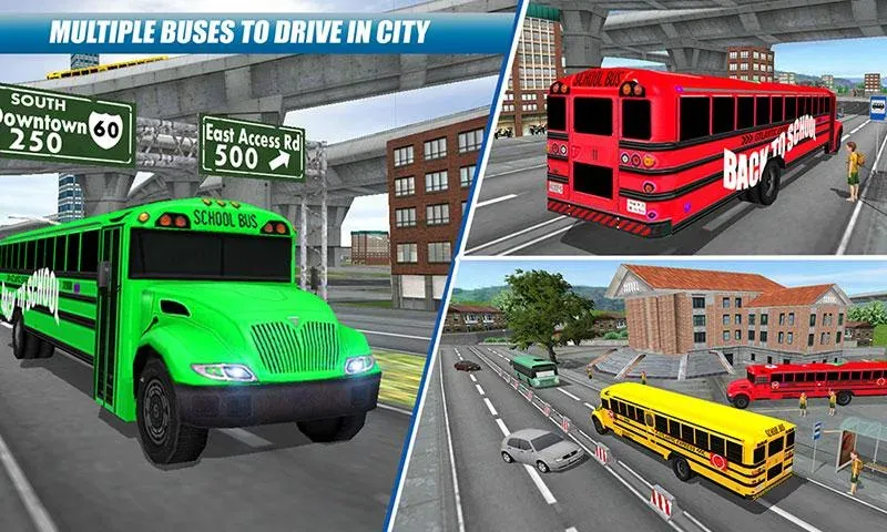 School Bus Driving Game  [МОД Много монет] Screenshot 4