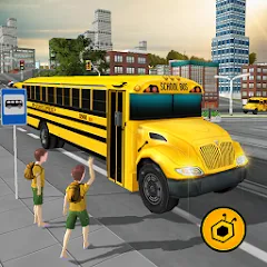 Взлом School Bus Driving Game  [МОД Много монет] - полная версия apk на Андроид