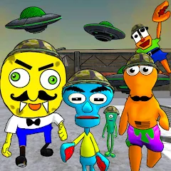 Взлом Sponge Area 51. Neighbor Alien  [МОД Много монет] - стабильная версия apk на Андроид