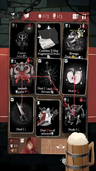 Card Crawl Adventure (Кард Кроул Приключение)  [МОД Бесконечные монеты] Screenshot 1